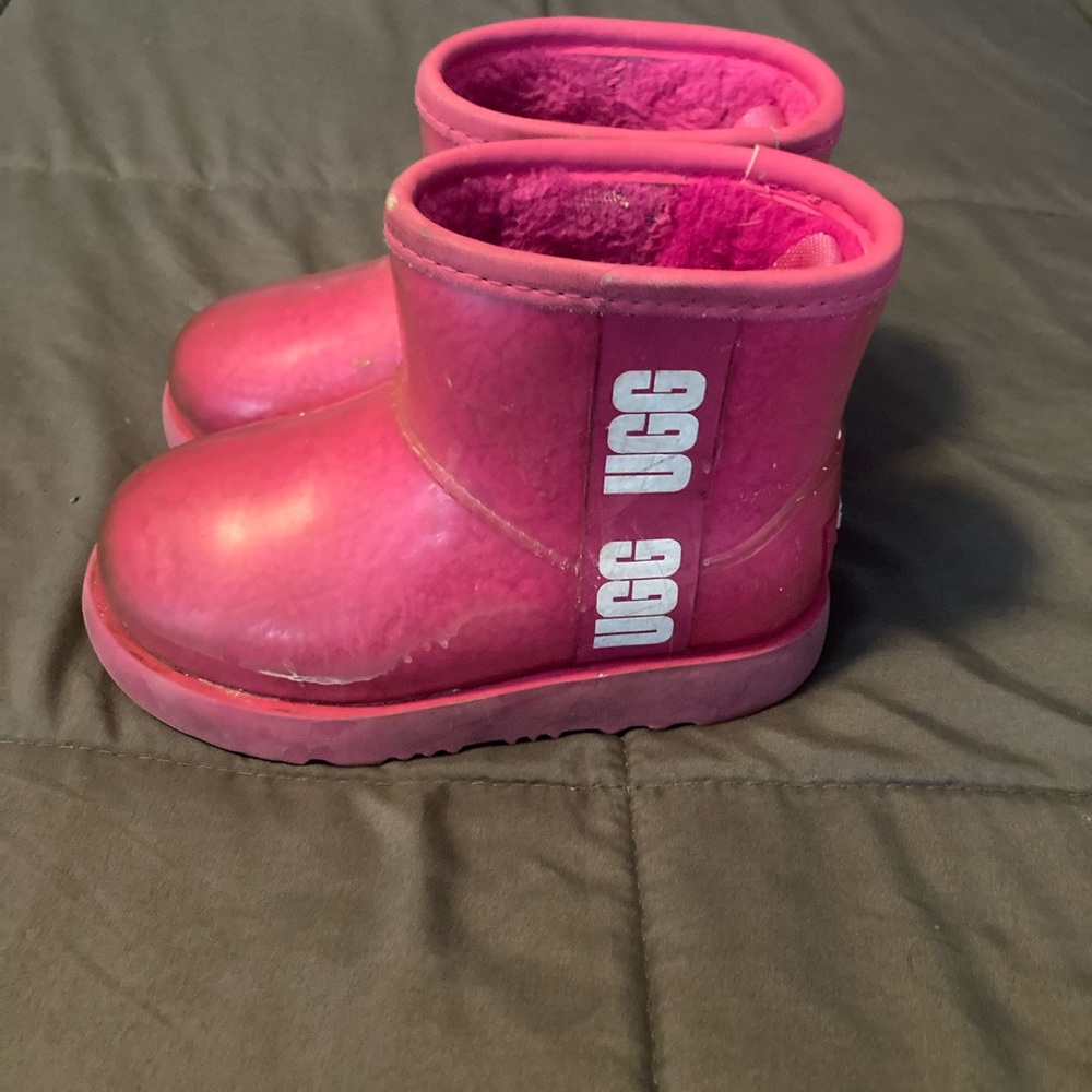 UGG Kids Clear Pink Mini Boot size 10